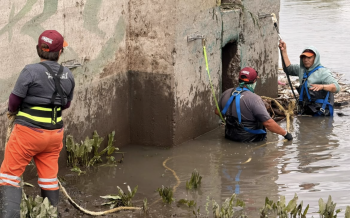 Gobierno de Pepe Chedraui, mantiene limpieza en vasos reguladores ante las lluvias registradas en Puebla